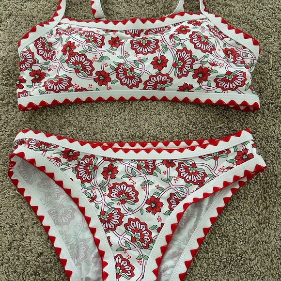 Women’s Seaform floral 2 piece high waisted bikini boho design. New - Picture 4 of 9